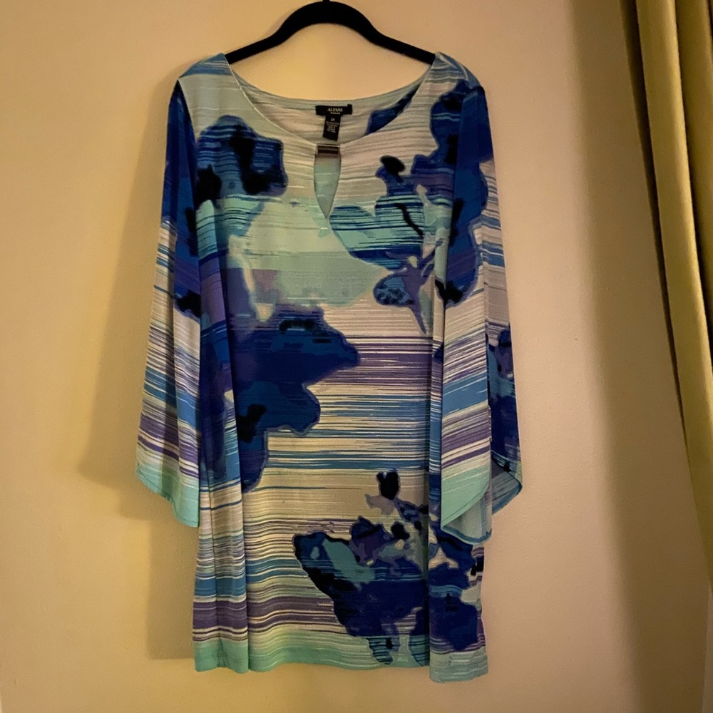 Plus Size Alfani Print Tunic Top 2x
